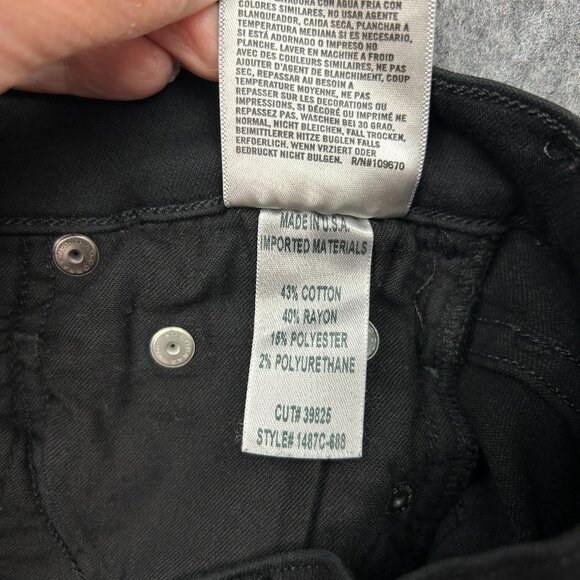 Citizens Of Humanity Rocket Crop High Rise Skinny Jeans Women's Size 25 Black - Picture 9 of 14